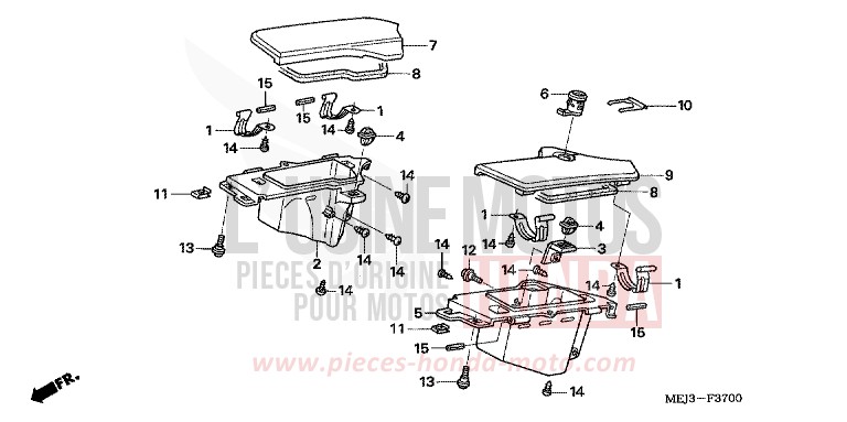 WINDLAUFTASHE von CB1300S PEARL FADELESS WHITE (NH341K) von 2005