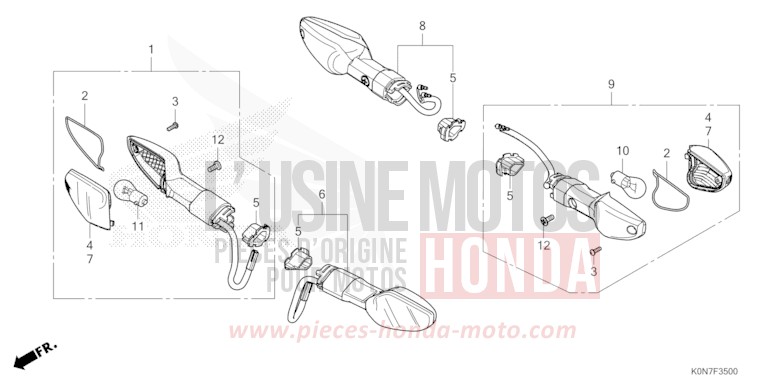BLINKER von CBF125 BLACK (NH1) von 2021