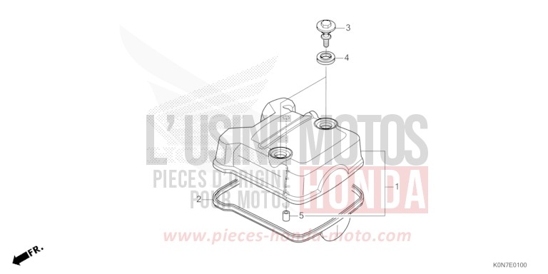 ZYLINDERKOPFDECKEL von CBF125 PEARL COOL WHITE (NHA16) von 2021