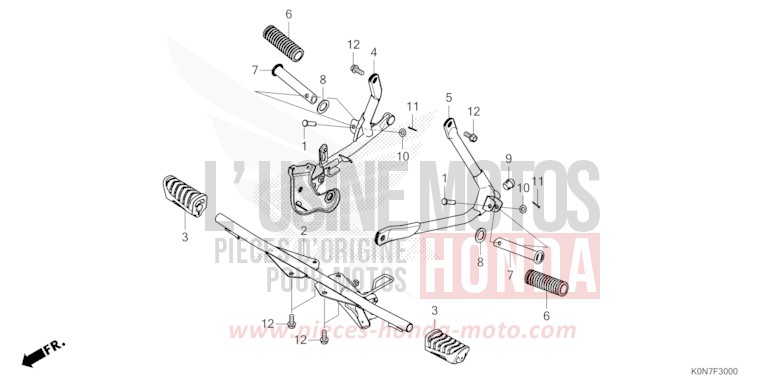 STUFE von CBF125 PEARL COOL WHITE (NHA16) von 2021