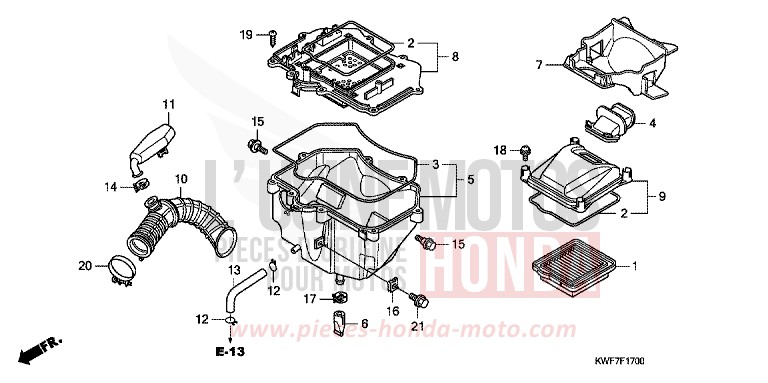 LUFTFILTER von CBF125 BLACK (NH1) von 2011