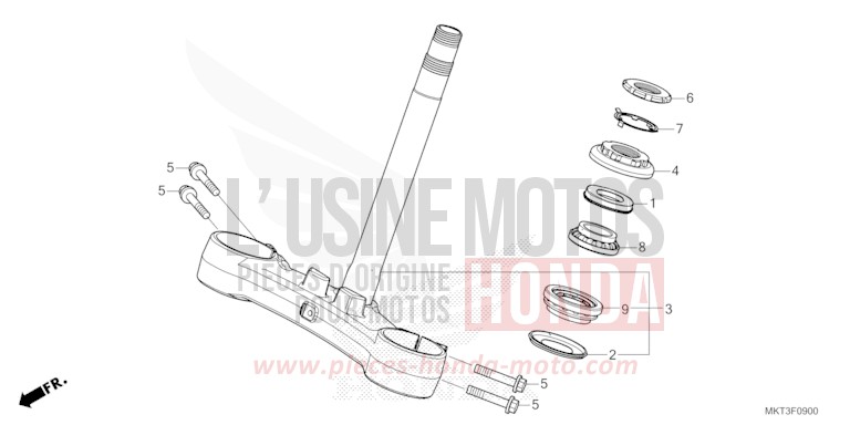 LENKSCHAFT von X-ADV GRAND PRIX RED (R380) von 2024