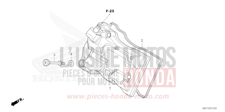ZYLINDERKOPFDECKEL von X-ADV MAT BALLISTIC BLACK METALLIC (NHA86) von 2024