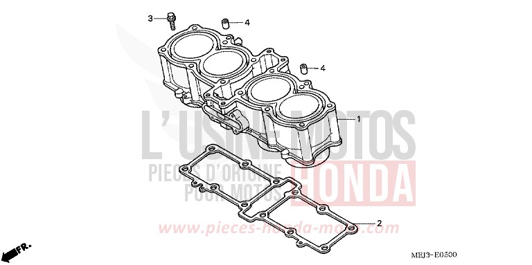 ZYLINDER von CB1300 PEARL HERON BLUE (PB332) von 2005