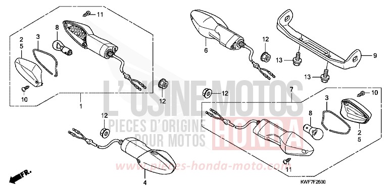 BLINKER von CBF125 BLACK (NH1) von 2013