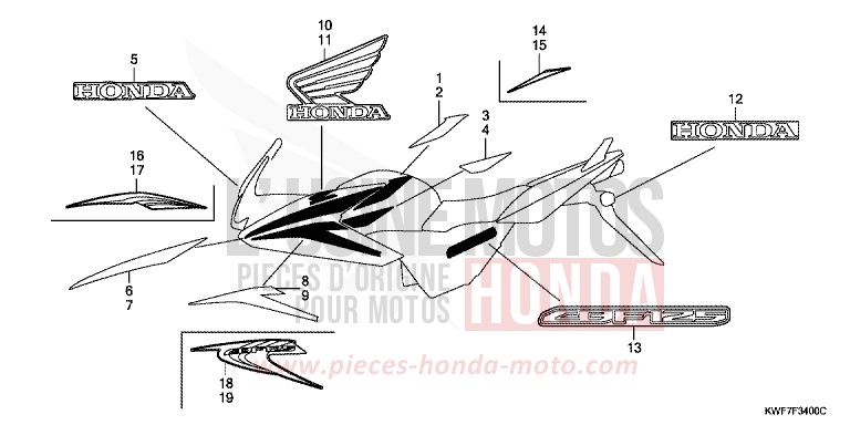 MARKE von CBF125 BLACK (NH1) von 2013