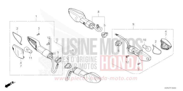 BLINKER von CBF125MEF IMPERIAL RED METALLIC (R355) von 2026