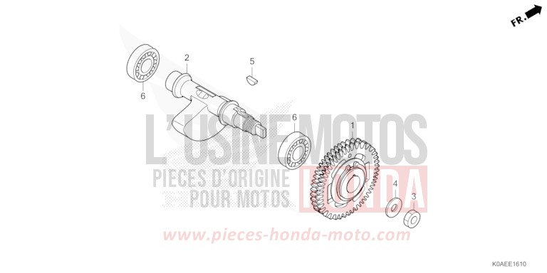AUSGLEICHSWELLE von CB300R MAT PEARL AGILE BLUE (PB413) von 2022