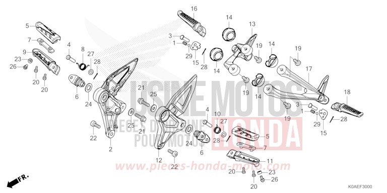 STUFE von CB300R MAT PEARL AGILE BLUE (PB413) von 2022