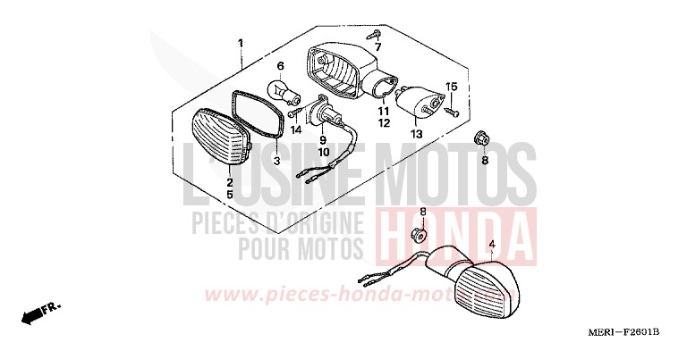 BLINKER (CBF600N/NA) von CBF600N INTERSTELLAR BLACK METALLIC (NHA12D) von 2005