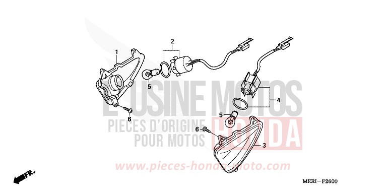 BLINKER (CBF600S/SA) von CBF600S EXCALIBUR GRAY METALLIC (NHA13) von 2004