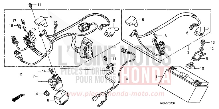 BATTERIE von CBF600S DRAGON GREEN METALLIC (GY139) von 2010