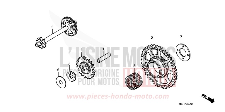 ANLASSERKUPPLUNG (CBF600S8/SA8/N8/NA8) von CBF600N PEARL NIGHTSTAR BLACK (NHA84) von 2008