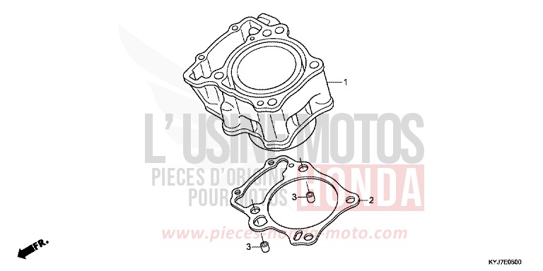 ZYLINDER von CBR250R PEARL SPENCER BLUE (PB308) von 2011