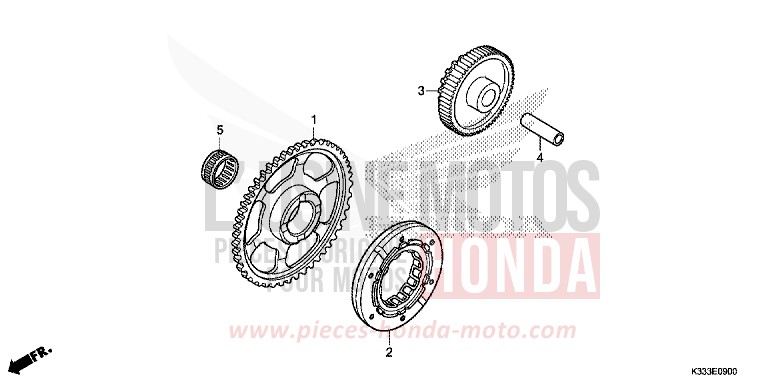 ANLASSERKUPPLUNG von CBR250R CANDY ENERGY ORANGE (YR249) von 2015