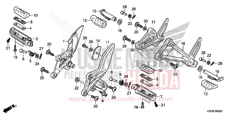 STUFE von CBR250R MILLENNIUM RED (R263) von 2015