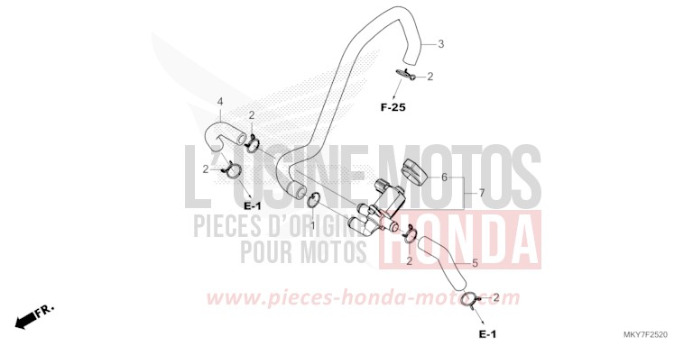 LUFTEINSPRITZ-STEUERVENTIL von CBR650R GRAND PRIX RED (R380) von 2026