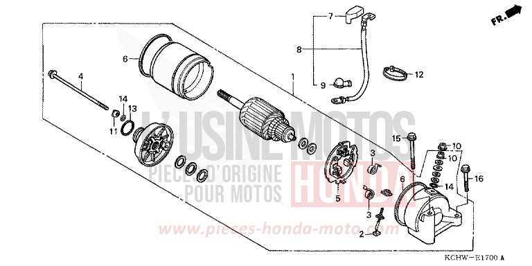 ANLASSER von CG125 MAGNA RED (R201) von 2001