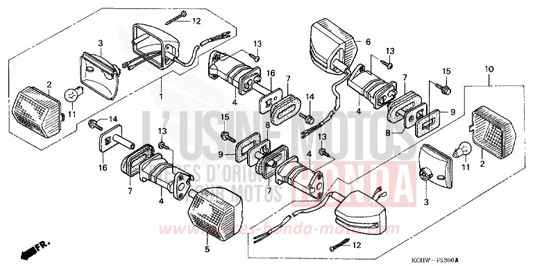 BLINKER (1) von CG125 MAGNA RED (R201) von 2001