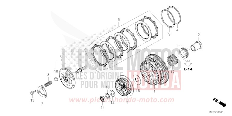 KUPPLUNG von CL500 MAT FRESCO BROWN (Y215) von 2025
