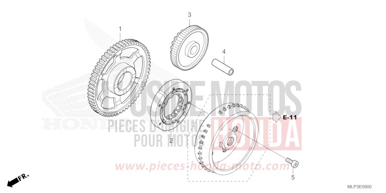 ANLASSERKUPPLUNG von CL500 MAT FRESCO BROWN (Y215) von 2025