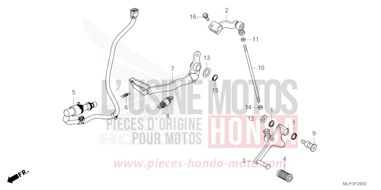 PEDAL von CL500 MAT FRESCO BROWN (Y215) von 2025