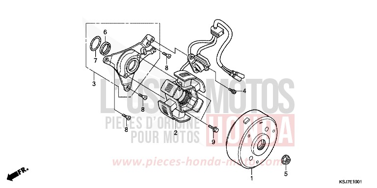 GENERATOR (CRF100F) von CRF100F EXTREME RED (R292) von 2012