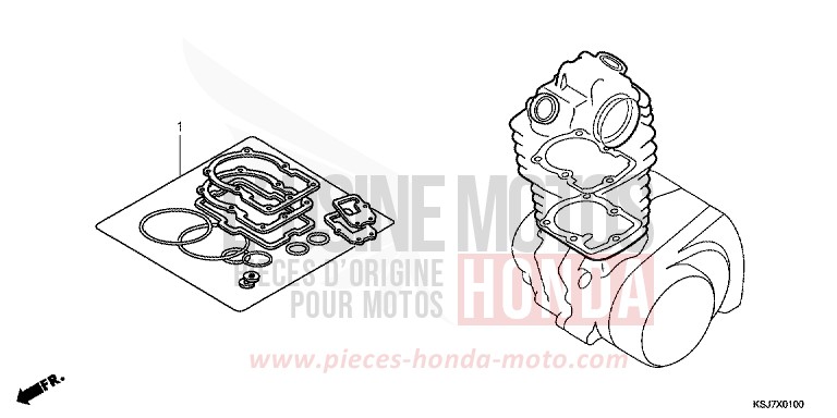 DICHTUNG SATZ A von CRF100F EXTREME RED (R292) von 2012