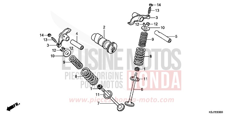 NOCKENWELLE/VENTIL von CRF100F EXTREME RED (R292) von 2013