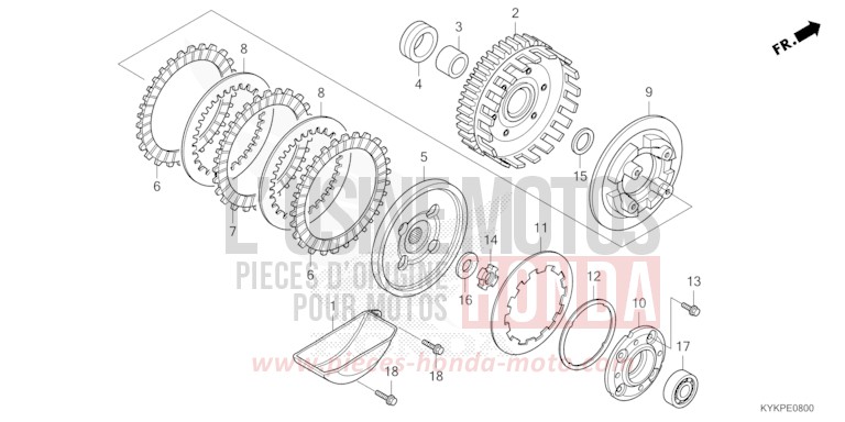 KUPPLUNG von CRF110F EXTREME RED (R292) von 2024