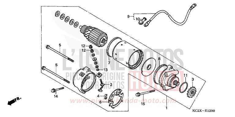 ANLASSER von CM125C BLACK (NH1) von 1999