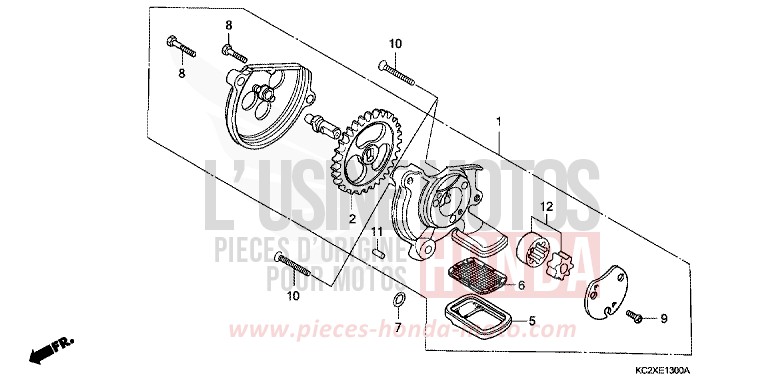 OELPUMPE von CM125C BLACK (NH1) von 1999