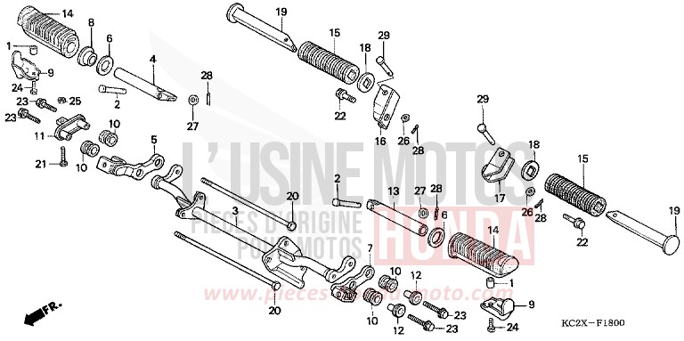 STUFE von CM125C PEARL ATLANTIS BLUE (B142) von 1999