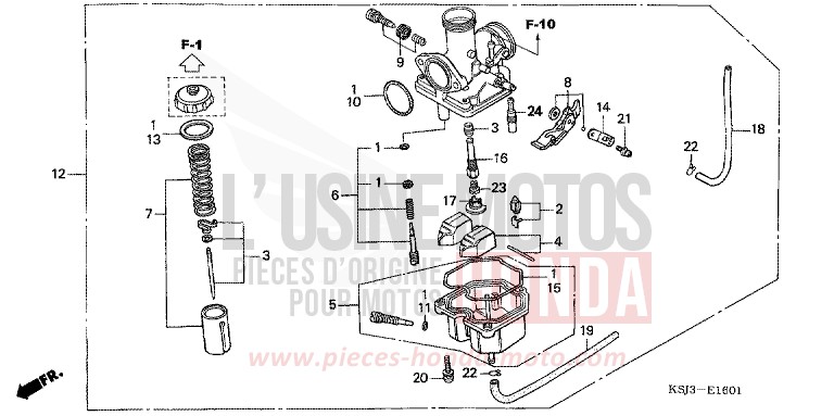 VERGASER (CRF100F) von CRF100F EXTREME RED (R292) von 2005