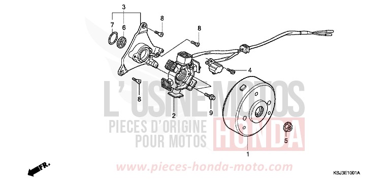 GENERATOR (CRF100F) von CRF100F EXTREME RED (R292) von 2006