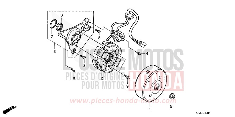 GENERATOR (CRF100F) von CRF100F EXTREME RED (R292) von 2008
