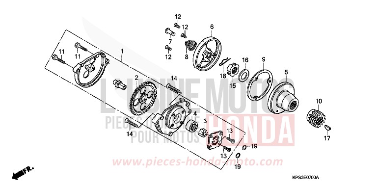 OELPUMPE von CRF230F EXTREME RED (R292) von 2007