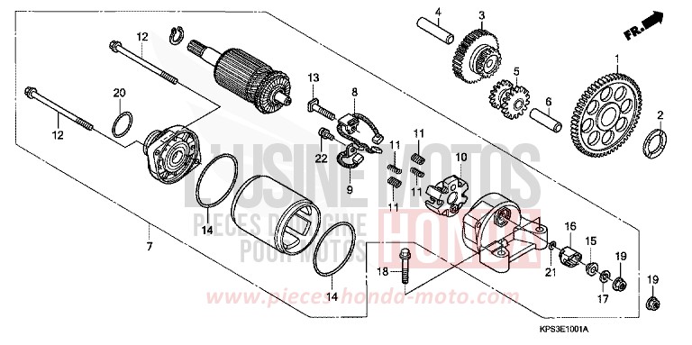 ANLASSER (CRF230F8/9/B) von CRF230F EXTREME RED (R292) von 2008