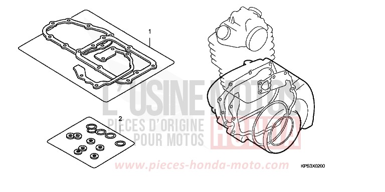 DICHTUNG SATZ B von CRF230F EXTREME RED (R292) von 2008