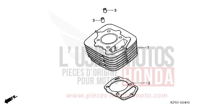 ZYLINDER von CRF230F EXTREME RED (R292) von 2009