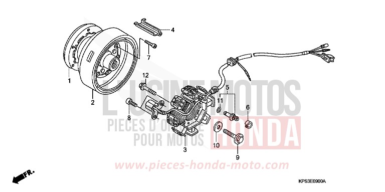 GENERATOR von CRF230F EXTREME RED (R292) von 2009