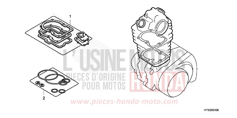 DICHTUNG SATZ A von CRF230F EXTREME RED (R292) von 2009