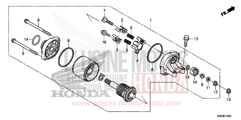 ANLASSER von CRF250RX EXTREME RED (R292) von 2019