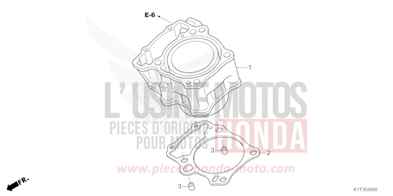ZYLINDER von CRF300LA EXTREME RED (R292) von 2023
