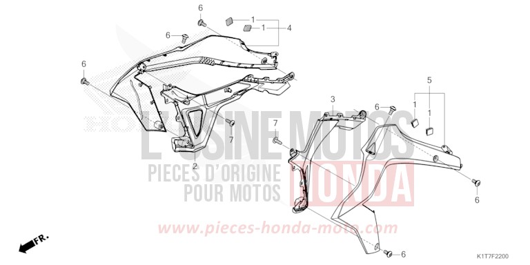 RADKRANZ (CRF250L/LA,CRF300L/LA) von CRF300LA EXTREME RED (R292) von 2023