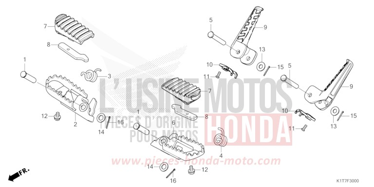 STUFE von CRF300LA EXTREME RED (R292) von 2023