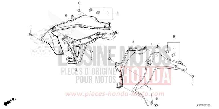 RADKRANZ (CRF250LA,CRF300L/LA) von CRF300LA EXTREME RED (R292) von 2025