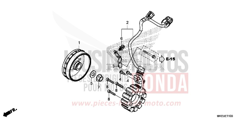 GENERATOR von CRF450L EXTREME RED (R292) von 2019