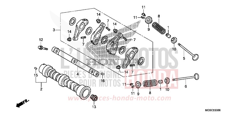 NOCKENWELLE/VENTIL von Integra ION BLUE METALLIC (PB388) von 2012