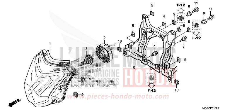 SCHEINWERFER von Integra ION BLUE METALLIC (PB388) von 2012